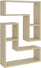 vidaXL - Wandschappen - 2 - st - 50x15x50 - cm - bewerkt - hout - sonoma - eikenkleurig