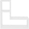 vidaXL - Wandschappen - 2 - st - 50x15x50 - cm - bewerkt - hout - wit