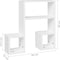 vidaXL - Wandschappen - 2 - st - 50x15x50 - cm - bewerkt - hout - wit