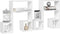 vidaXL - Wandschappen - 2 - st - 50x15x50 - cm - bewerkt - hout - wit