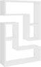 vidaXL - Wandschappen - 2 - st - 50x15x50 - cm - bewerkt - hout - wit