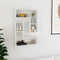 vidaXL - Wandschappen - 2 - st - 50x15x50 - cm - spaanplaat - hoogglans - wit