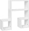 vidaXL - Wandschappen - 2 - st - 50x15x50 - cm - spaanplaat - hoogglans - wit
