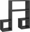 vidaXL - Wandschappen - 2 - st - 50x15x50 - cm - spaanplaat - hoogglans - grijs