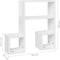 vidaXL - Wandschappen - 2 - st - 50x15x50 - cm - spaanplaat - hoogglans - wit
