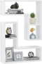 vidaXL - Wandschappen - 2 - st - 50x15x50 - cm - spaanplaat - hoogglans - wit