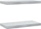 vidaXL - Wandschappen - 2 - st - 50x23,5x3 - cm - roestvrijstaal - zilverkleurig