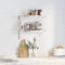 vidaXL - Wandschappen - 2 - st - 50x23,5x3 - cm - roestvrijstaal - zilverkleurig