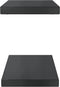 vidaXL - Wandschappen - 2 - st - 50x23,5x3 - cm - roestvrijstaal - zwart