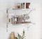 vidaXL - Wandschappen - 2 - st - 50x30x3 - cm - roestvrijstaal - zilverkleurig