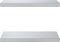 vidaXL - Wandschappen - 2 - st - 50x30x3 - cm - roestvrijstaal - zilverkleurig