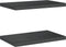 vidaXL - Wandschappen - 2 - st - 50x30x3 - cm - roestvrijstaal - zwart