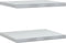 vidaXL - Wandschappen - 2 - st - 50x40x3 - cm - roestvrijstaal - zilverkleurig
