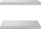 vidaXL - Wandschappen - 2 - st - 50x40x3 - cm - roestvrijstaal - zilverkleurig