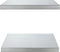 vidaXL - Wandschappen - 2 - st - 50x40x3 - cm - roestvrijstaal - zilverkleurig