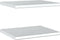 vidaXL - Wandschappen - 2 - st - 50x40x3 - cm - roestvrijstaal - zilverkleurig