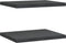 vidaXL - Wandschappen - 2 - st - 50x40x3 - cm - roestvrijstaal - zwart