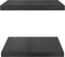 vidaXL - Wandschappen - 2 - st - 50x40x3 - cm - roestvrijstaal - zwart