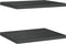 vidaXL - Wandschappen - 2 - st - 50x40x3 - cm - roestvrijstaal - zwart