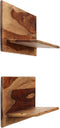 vidaXL - Wandschappen - 2 - st - 58x26x20 - cm - massief - sheeshamhout