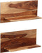 vidaXL - Wandschappen - 2 - st - 58x26x20 - cm - massief - sheeshamhout
