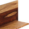 vidaXL - Wandschappen - 2 - st - 58x26x20 - cm - massief - sheeshamhout