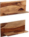 vidaXL - Wandschappen - 2 - st - 58x26x20 - cm - massief - sheeshamhout