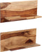 vidaXL - Wandschappen - 2 - st - 58x26x20 - cm - massief - sheeshamhout