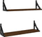 vidaXL - Wandschappen - 2 - st - 60x15x15,5 - cm - bruin - eikenkleur