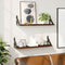 vidaXL - Wandschappen - 2 - st - 60x15x15,5 - cm - bruin - eikenkleur