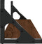 vidaXL - Wandschappen - 2 - st - 60x15x15,5 - cm - bruin - eikenkleur