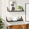 vidaXL - Wandschappen - 2 - st - 60x15x15,5 - cm - zwart