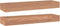vidaXL - Wandschappen - 2 - st - 60x15x4 - cm - massief - teakhout