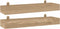vidaXL - Wandschappen - 2 - st - 60x15x4 - cm - massief - teakhout