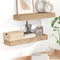 vidaXL - Wandschappen - 2 - st - 60x15x4 - cm - massief - teakhout