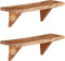 vidaXL - Wandschappen - 2 - st - 60x20x18 - cm - massief - acaciahout