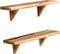 vidaXL - Wandschappen - 2 - st - 60x20x18 - cm - massief - acaciahout