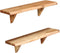 vidaXL - Wandschappen - 2 - st - 60x20x18 - cm - massief - acaciahout