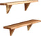 vidaXL - Wandschappen - 2 - st - 60x20x18 - cm - massief - acaciahout
