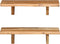 vidaXL - Wandschappen - 2 - st - 60x20x18 - cm - massief - acaciahout