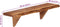 vidaXL - Wandschappen - 2 - st - 60x20x18 - cm - massief - acaciahout