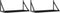 vidaXL - Wandschappen - 2 - st - 60x25x25,5 - cm - bewerkt - hout - zwart