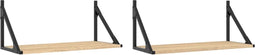 vidaXL - Wandschappen - 2 - st - 60x25x25,5 - cm - bewerkt - hout - sonoma - eikenkleur