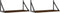 vidaXL - Wandschappen - 2 - st - 60x25x25,5 - cm - bewerkt - hout - bruin - eikenkleur