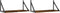 vidaXL - Wandschappen - 2 - st - 60x25x25,5 - cm - bewerkt - hout - gerookt - eikenkleur
