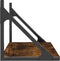 vidaXL - Wandschappen - 2 - st - 60x25x25,5 - cm - bewerkt - hout - gerookt - eikenkleur