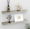 vidaXL - Wandschappen - 2 - st - 60x9x3 - cm - betongrijs