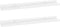 vidaXL - Wandschappen - 2 - st - 60x9x3 - cm - hoogglans - wit