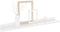 vidaXL - Wandschappen - 2 - st - 60x9x3 - cm - hoogglans - wit