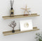 vidaXL - Wandschappen - 2 - st - 60x9x3 - cm - wit - en - sonoma - eikenkleurig
